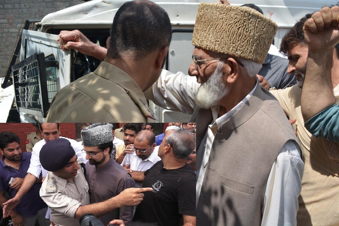 Police detain Geelani, Mirwaiz, others